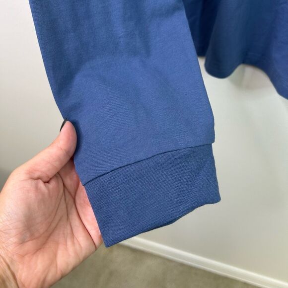 Birddogs Men’s Long Sleeve Pocket T-Shirt Blue XL Cotton Blend Crewneck Logo Tee - Picture 5 of 9